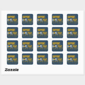 kinderkankerondersteuning Aangepaste naam Stickers (Vel)