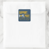 kinderkankerondersteuning Aangepaste naam Stickers (Tas)