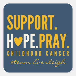 kinderkankerondersteuning Aangepaste naam Stickers