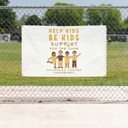 kinderkankerondersteuning Banner Outdoor Sign (Insitu)