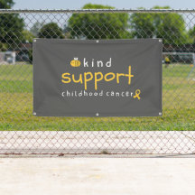 kinderkankerondersteuning Banner Outdoor Sign