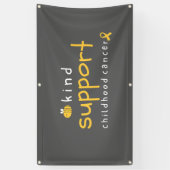 kinderkankerondersteuning Banner Outdoor Sign (Verticaal)