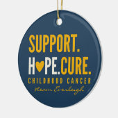 kinderkankerondersteuning Custom name Ornament (Links)