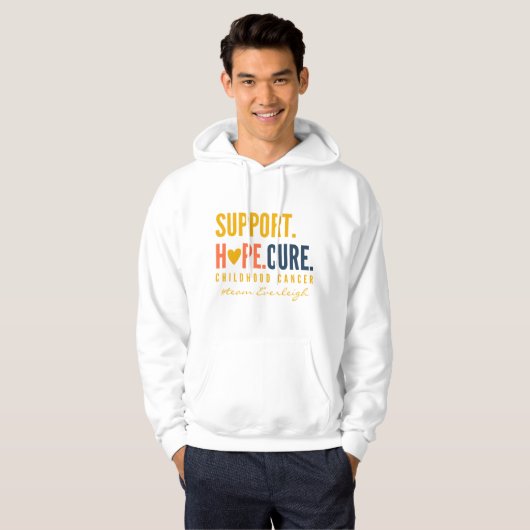 kinderkankerondersteuning Custom Pullover Hoodie (Voorkant volledig)