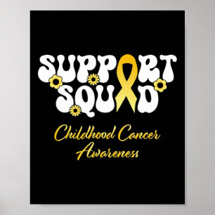 Kinderkankerondersteuning Squad Childhood Cancer A Poster