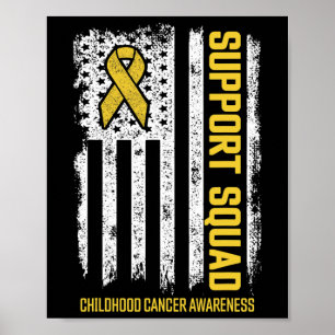 Kinderkankerondersteuning Squad Childhood Cancer A Poster