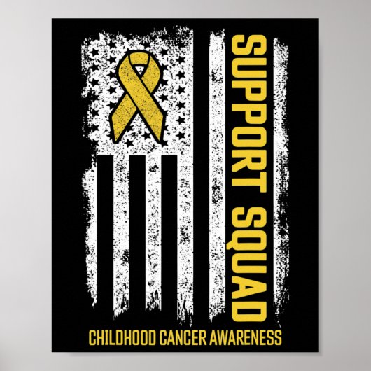 Kinderkankerondersteuning Squad Childhood Cancer A Poster (Voorkant)