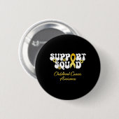 Kinderkankerondersteuning Squad Childhood Cancer A Ronde Button 5,7 Cm (Voorkant /achterkant)