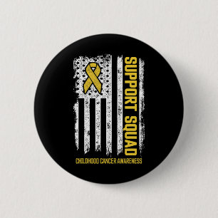 Kinderkankerondersteuning Squad Childhood Cancer A Ronde Button 5,7 Cm