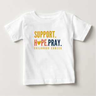 kinderkankersteun hoop bidden Baby T-Shirt