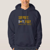 kinderkankersteun hoop bidden Pullover Hoodie (Voorkant)