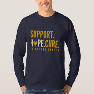 kinderkankersteun hoop T-shirt met lange mouwen