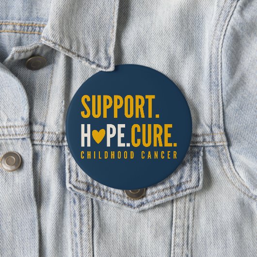 Kinderkankersteun Hope Cure Buttonnen Ronde Button 4,0 Cm (In situ)