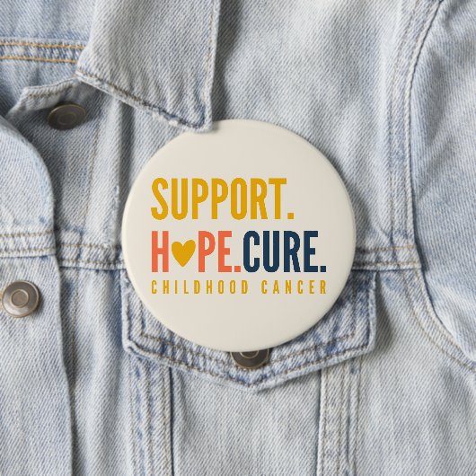 Kinderkankersteun Hope Cure Buttonnen Ronde Button 4,0 Cm (In situ)