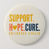 Kinderkankersteun Hope Cure Buttonnen Ronde Button 4,0 Cm (Voorkant)