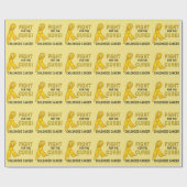 Kinderkankerstrijd voor de crème cadeaupapier (Vlak)