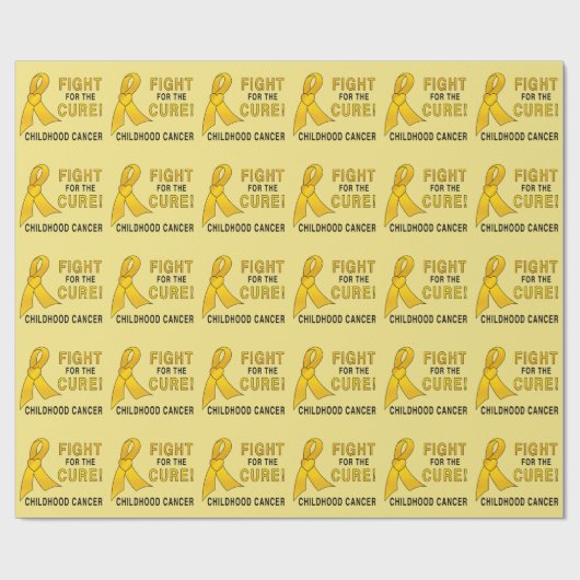 Kinderkankerstrijd voor de crème cadeaupapier (Vlak)