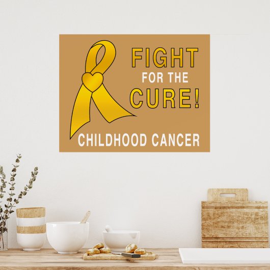 Kinderkankerstrijd voor de crème poster (Keuken)
