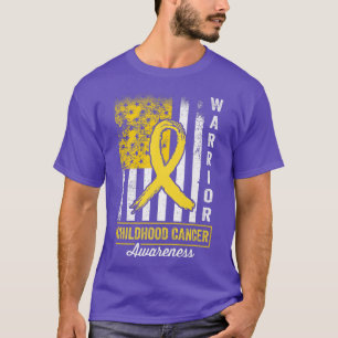 Kinderkankerwaanzin Goud lintje T-shirt
