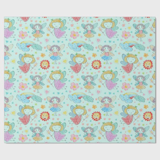 Kinderkapjes Cadeaupapier (Vlak)