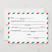 Kinderkerst Bedankkaarten - Set van 10 Notitiekaartje (Voorkant)