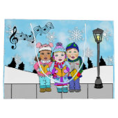 Kinderkerst-Carolers Holiday Seizoen Groot Cadeauzakje (Achterkant)