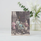 Kinderkerstfeest briefkaart (Staand voorkant)