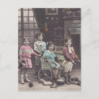 Kinderkerstfeest briefkaart