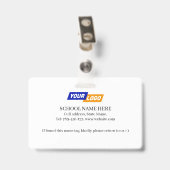 Kinderkeurmerk met schattig dierlijk ontwerp badge (Achterkant met clip)