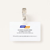 Kinderkeurmerk met schattig dierlijk ontwerp badge (Achterkant met clip)