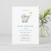  kinderkind Baby shower Kaart (Staand voorkant)