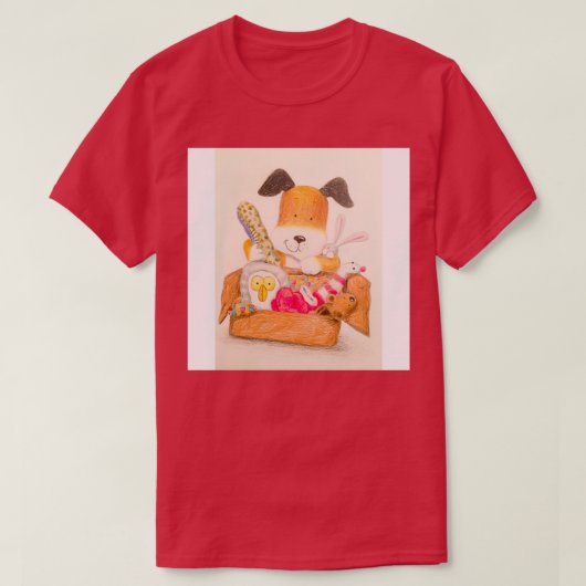 Kinderkipper de hond t-shirt (Design voorkant)
