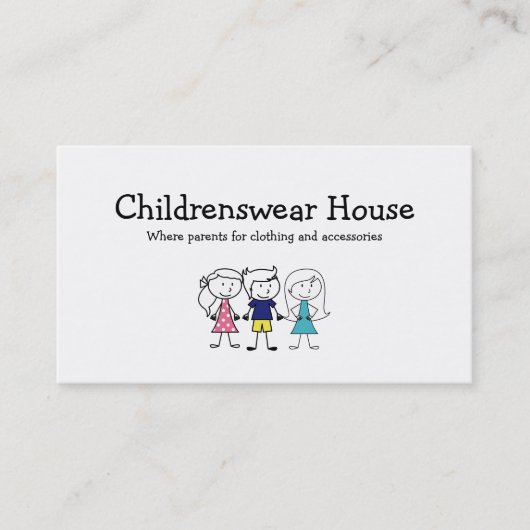 Kinderkleding Visitekaartje (Voorkant)