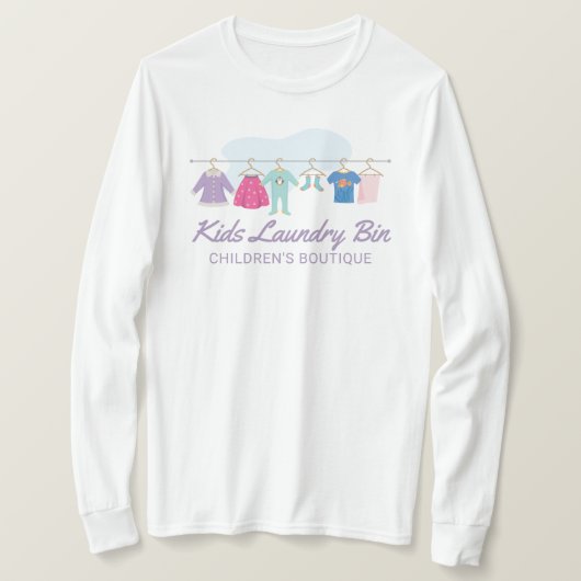 Kinderkledingboetiek | Kinder kringloopwinkel T-shirt (Design voorkant)