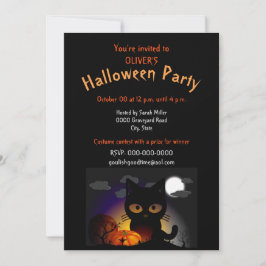 Kinderkostuum Halloween-feest uitnodiging