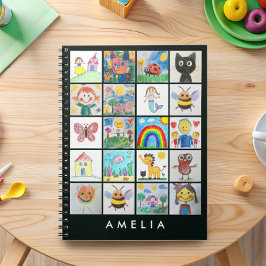 Kinderkunst Aandenken 20 Tekeningen Collage Notitieboek