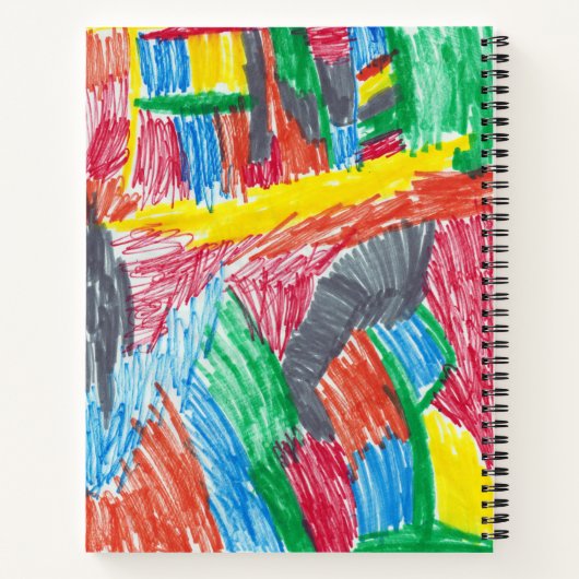 Kinderkunst aandenken kunst of foto notitieboek (Achterkant)