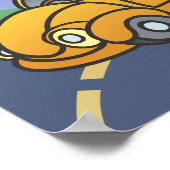 Kinderkunst Dumptruck Poster (Hoek)