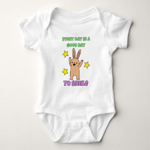 Kinderkunst elke dag is een goede dag om te lachen romper