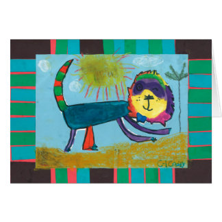 Kinderkunst - Kaddiumcreaties - Leeuw