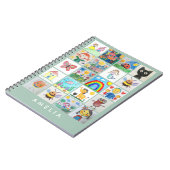 Kinderkunst Keepsake 20 tekeningen Collage Notitieboek (Linkerzijde)