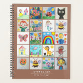 Kinderkunst Keepsake 20 tekeningen Collage Planner (Voorkant)