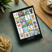 Kinderkunst Keepsake 20 tekeningen Collage Planner