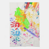 Kinderkunst  theedoek (Verticaal)