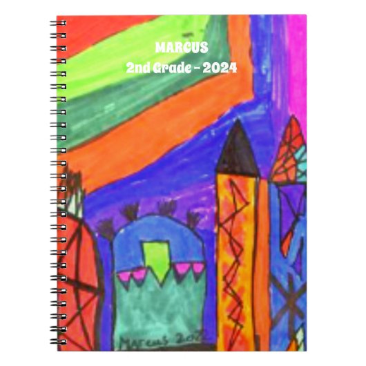 Kinderkunst toevoegen notitieboek (Voorkant)