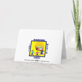 Kinderkunst van IRW - Blad bedankkaart (Achterkant)