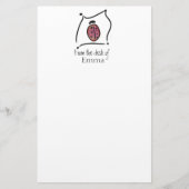 Kinderladybug Briefpapier gepersonaliseerd (Voorkant)
