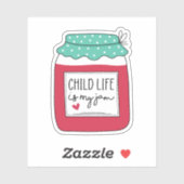 Kinderleven is mijn Jam, Child Life Specialist Gif Sticker (Vel)