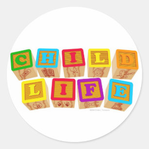 Kinderlevens blokkeren Stickers