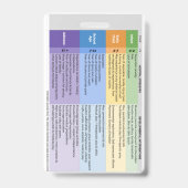 Kinderlevensbadge (verticaal) badge (Achterkant)